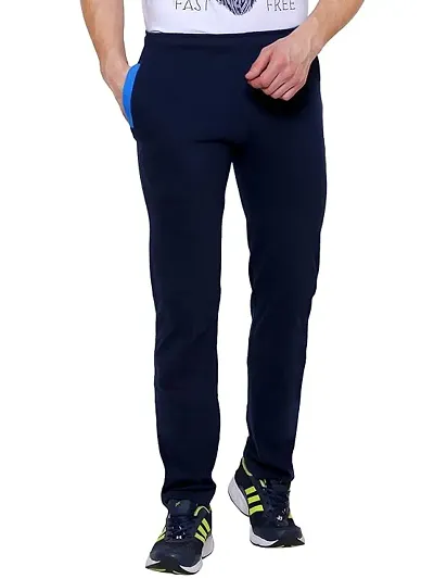 New Launched Cotton Blend Regular Track Pants For Men 