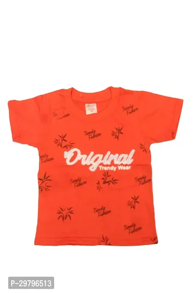 Stylish Cotton Printed Tees For Boys-thumb0