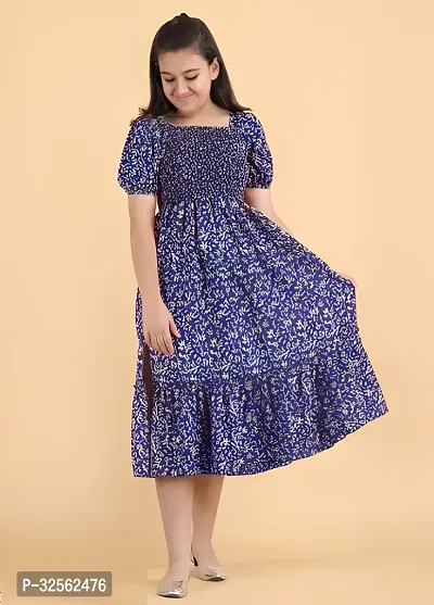 Fabulous Crepe Dress For Girls-thumb0