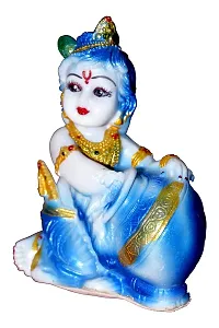 ATUT Krishna Makhan chor Murti, Decorative Idol for Home Decor, Unbreakable - 16 cm-thumb3