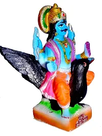 ATUT Presenting Lord Sani Dev Statue Vastu Showpiece, in Medium Size and Multicolor, Unbreakable- 15 cm-thumb1