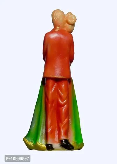 ATUT Love Couple Statue Showpiece, in Multicolor, in Medium Size Unbreakable- 19cm-thumb4