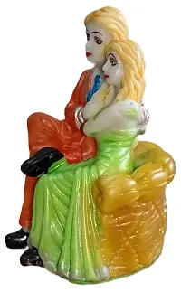 ATUT Love Couple Statue Showpiece in Small Size, Made up of PVC,Rubber, Unbreakable- 11 cm-thumb2