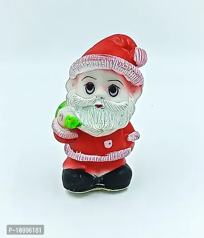 ATUT Santa Claus showpiece, Murti Figurine in Multicolor, ,Made with PVC,POP, in Medium Size, Unbreakable- 12.5cm-thumb0