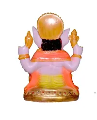 ATUT Ganesh Idol, Murti in Big Size, in Multicolor, for Home Decor and Home Temple, Unbreakable- 19 cm-thumb1