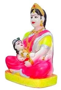 ATUT Maa Yashoda and Shri Krishna Murti in Medium Size, Made up of PVC, Rubber, Unbreakable - 20 cm-thumb1