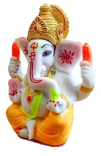 ATUT Ganesh Murti, Idol and Used for car Dashboard, in Small Size, Magnificent Design and Beautiful Colour, - 11cm-thumb2