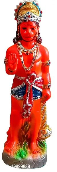 ATUT Hanuman Murti, Idol,Statue in Big in red Colour, Made up of Rubber and PVC, Unbreakable- 30 cm