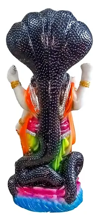 ATUT Vishnu Murti in Seshnag Idol, Multicolour, Made up of PVC,Rubber, in Very Big Size, Unbreakable- 30 cm-thumb3