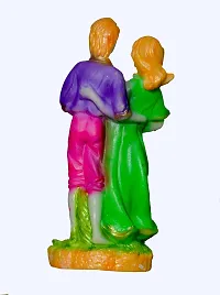 ATUT Love Couple Statue Showpiece, in Multicolor, in Medium Size, Unbreakable- 20cm.-thumb3