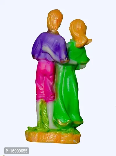 ATUT Love Couple Statue Showpiece, in Multicolor, in Medium Size, Unbreakable- 20cm.-thumb4