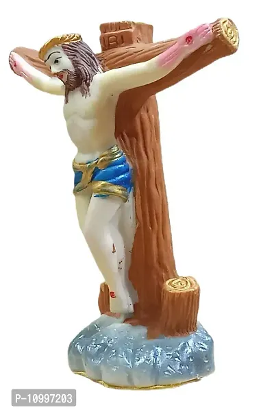 ATUT Jesus Christ Statue for Home Decor and car Dashboard, Made up of PVC, Unbreakable,-16cm --thumb3