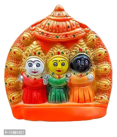 ATUT Presenting Jagannath Idol, Murti in Medium Small Size, PVC Unbreakable-14cm