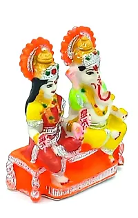 ATUT Lakshmi Ganesh Idol in Medium Size, Multicolor, Made up of PVC, Unbreakable - 11.5 cm-thumb1