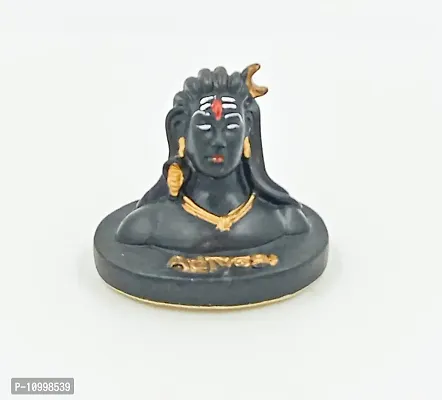 ATUT Shiv Murti, Idol, Statue in Small Size and Black Color, Unbreakable - 9.5 cm