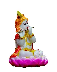 ATUT Kamal Krishna Idol for Home Puja and Home Decor ,in Medium Size,Multicolour, Unbreakable- 19cm-thumb2