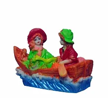 ATUT Love Couple Statue Showpiece in Ship, Multicolor, in Medium Size Unbreakable- 16 cm-thumb1