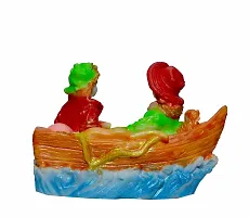 ATUT Love Couple Statue Showpiece in Ship, Multicolor, in Medium Size Unbreakable- 16 cm-thumb3