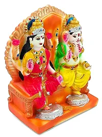 ATUT Lakshmi Ganesh Idol in Big Size, Multicolour, Made up of PVC , Unbreakable - 23 cm-thumb1