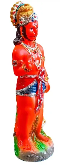 ATUT Hanuman Murti, Idol,Statue in Big in red Colour, Made up of Rubber and PVC, Unbreakable- 30 cm-thumb1