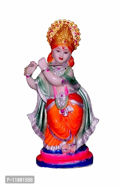 ATUT Krishna Idol, in Standing Position Idol (Unbreakable- 31.5 cm, in Multicolour)-thumb0