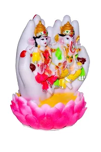 ATUT Laxmi and Ganesh Idol for Home Temple and for Decoration , in Medium Size, Multicolour, UNBREAKABKE-16 cm-thumb1