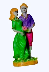 ATUT Love Couple Statue Showpiece, in Multicolor, in Medium Size, Unbreakable- 20cm.-thumb1