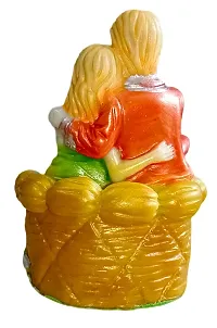 ATUT Love Couple Statue Showpiece in Small Size, Made up of PVC,Rubber, Unbreakable- 11 cm-thumb3