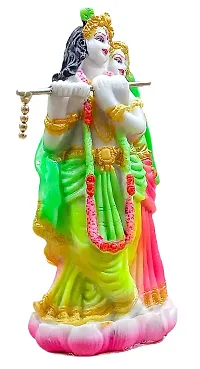 ATUT Unbreakable PVC Radha Krishna Idol (Medium Size - 19 cm, Multicolour)-thumb2