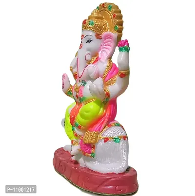 ATUT Ganesha Idol with Cute mushak, Unbreakable-19cm-thumb5