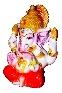 ATUT Ganesh Murti, Idol for Car Dashboard in Small Size in Multicolour, Unbreakable - 14 cm-thumb1