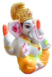 ATUT Ganesh Murti, Idol and Used for car Dashboard, in Small Size, Magnificent Design and Beautiful Colour, - 11cm-thumb1