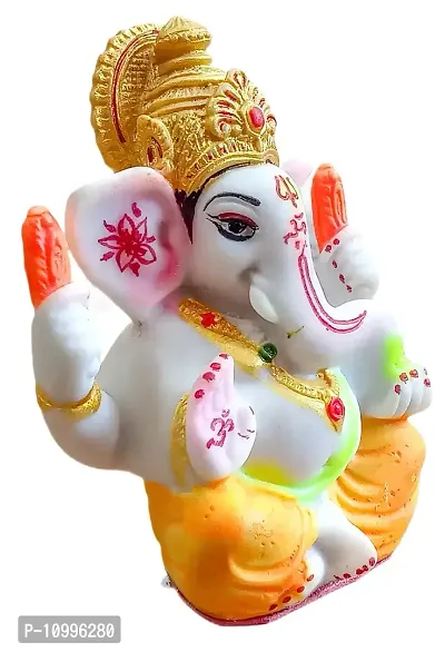 ATUT Ganesh Murti, Idol and Used for car Dashboard, in Small Size, Magnificent Design and Beautiful Colour, - 11cm-thumb2