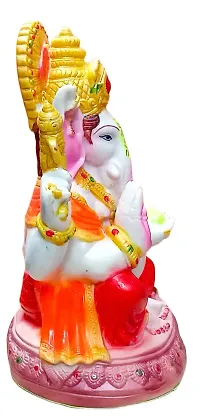 ATUT Polyvinyl Chloride Very Big Size Ganesha Idols (Multicolour, 30cm)-thumb3