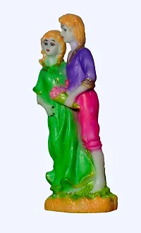 ATUT Love Couple Statue Showpiece, in Multicolor, in Medium Size, Unbreakable- 20cm.-thumb2