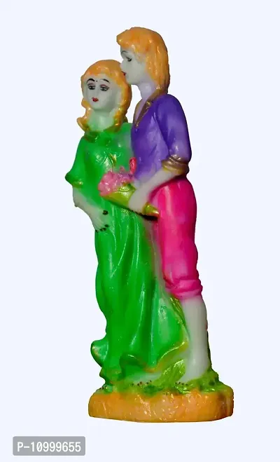 ATUT Love Couple Statue Showpiece, in Multicolor, in Medium Size, Unbreakable- 20cm.-thumb3