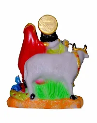 ATUT Radha and Krishna with Cow Idol,in Medium Size, in Multicolor, UNBREAKABLE-15cm.-thumb3