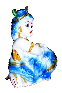 ATUT Krishna Makhan chor Murti, Decorative Idol for Home Decor, Unbreakable - 16 cm-thumb1