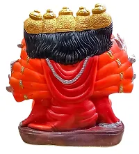 ATUT Unbreakable Eco Friendly PVC Panchmukhi Hanuman Idol (Medium Size - 25 cm, Red)-thumb3