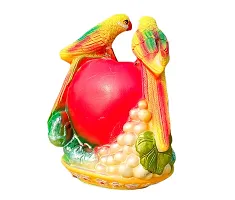 ATUT Parrot Statue showpiece Figurine Bird for Home Decor, Unbreakable- 20cm-thumb2