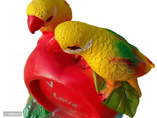 ATUT Parrot Statue showpiece Figurine Bird for Home Decor, Unbreakable- 20cm-thumb5