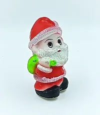 ATUT Santa Claus showpiece, Murti Figurine in Multicolor, ,Made with PVC,POP, in Medium Size, Unbreakable- 12.5cm-thumb1