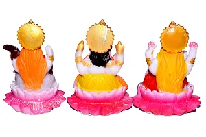 ATUT Presenting Laxmi, Ganesh, and Saraswati Idol in One Set, Multicolor , Pack of 3 , Unbreakable- 14CM-thumb2