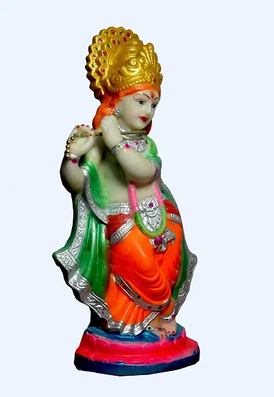 Amazon.com: VRINDAVANBAZAAR.COM Blue Krishna in Standing and Sitting Pose-  devotional car Dashboard/Show case Items : Home & Kitchen