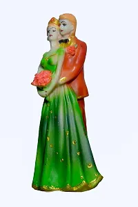 ATUT Love Couple Statue Showpiece, in Multicolor, in Medium Size Unbreakable- 19cm-thumb2