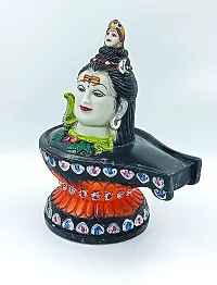 ATUT Shivling with Shiva Murti,Idol, Statue for Home puja and Home Decor in Big Size, Multicolour,Made up of PVC, Unbreakable-26cm-thumb1