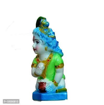 ATUT Makhan Chor Krishna Idol in Very Beautiful Design, in Medium Size, Unbreakable- 18 cm-thumb2