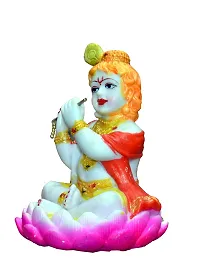 ATUT Kamal Krishna Idol for Home Puja and Home Decor ,in Medium Size,Multicolour, Unbreakable- 19cm-thumb1