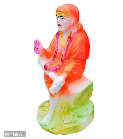 ATUT Sai Baba Murti,Idol ,Statue in Red Colour Unbreakable-22cm-thumb3