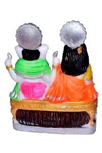 ATUT Laxmi and Ganesh Idol for Home Puja avaialable in Medium Size, Multicoloured, Unbreakable - 15 cm-thumb3